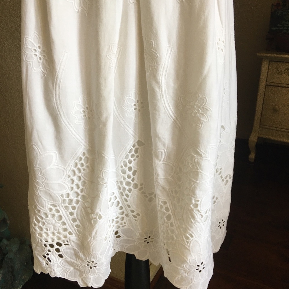 Lilly Pulitzer White Pleated Strapless Sundress - Picture 4 of 16
